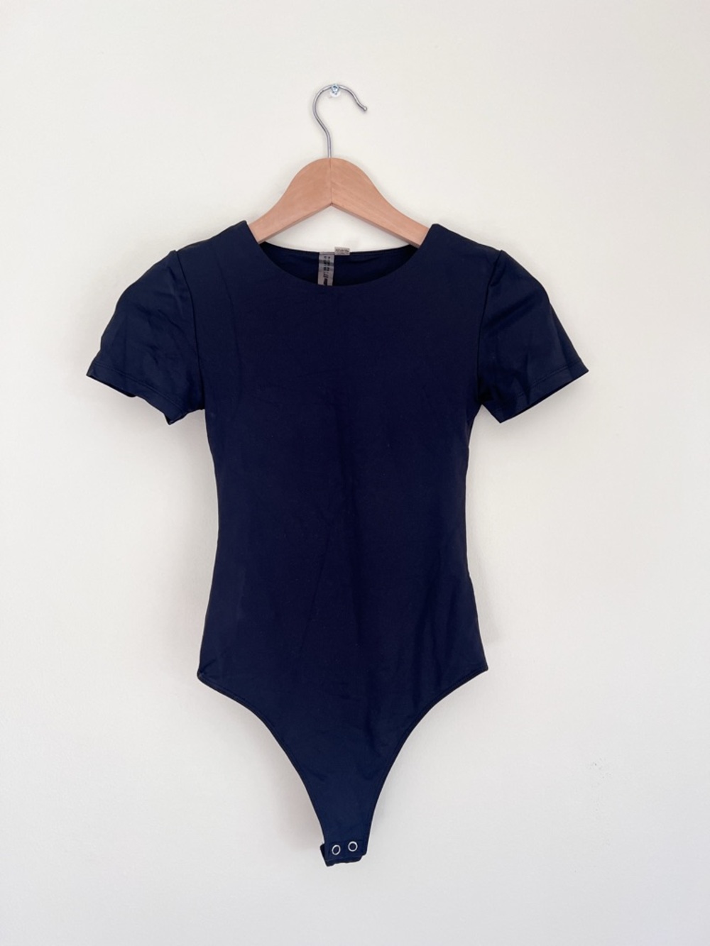 Design Lab Black Short-Sleeve One-Piece Bodysuit